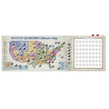 Tri Fold 50-State Quarters Collector's Map